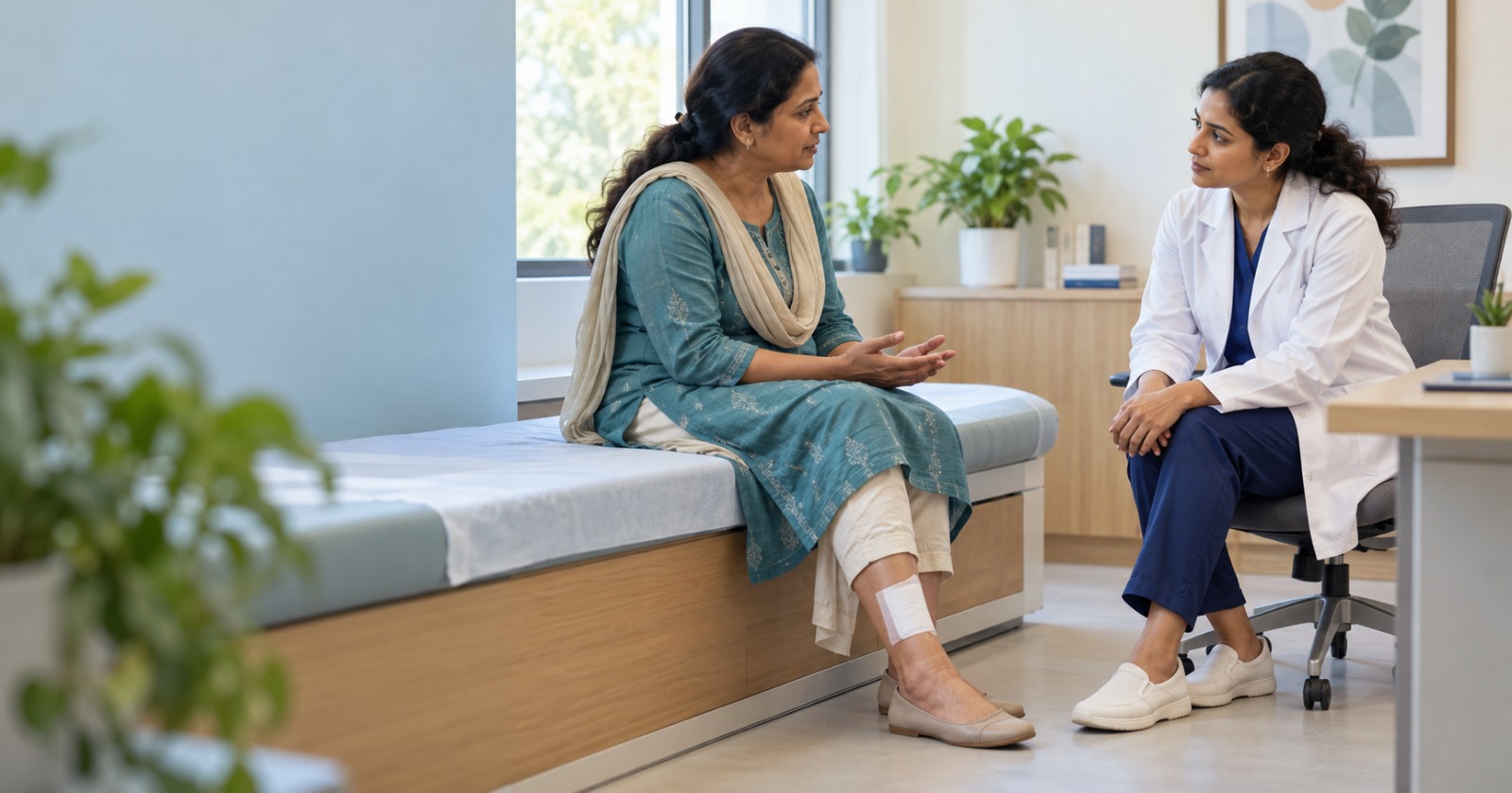 Leg ulcer not healing – pyoderma gangrenosum case study by Dr. Pavan Kumar, dermatologist in Nellore.